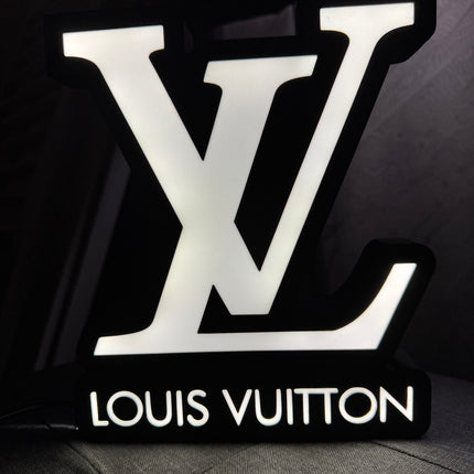 Lampe Louis Vuitton - Lightbox 3D LED | Design Noir & Blanc | USB