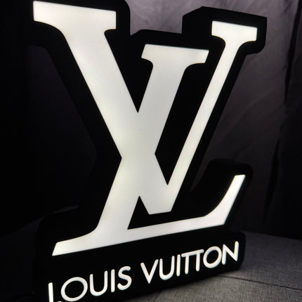 Lampe Louis Vuitton - Lightbox 3D LED | Design Noir & Blanc | USB