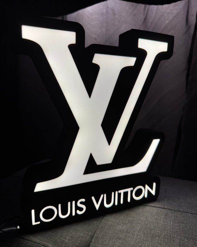 Lampe Louis Vuitton - Lightbox 3D LED | Design Noir & Blanc | USB
