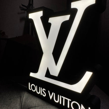Lampe Louis Vuitton - Lightbox 3D LED | Design Noir & Blanc | USB