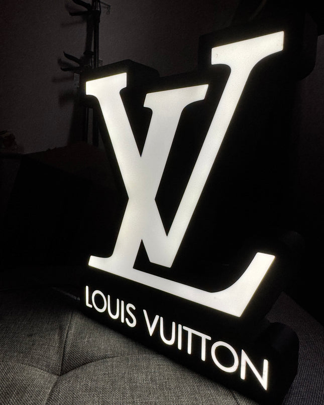 Lampe Louis Vuitton - Lightbox 3D LED | Design Noir & Blanc | USB