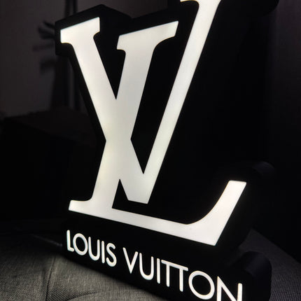 Lampe Louis Vuitton - Lightbox 3D LED | Design Noir & Blanc | USB