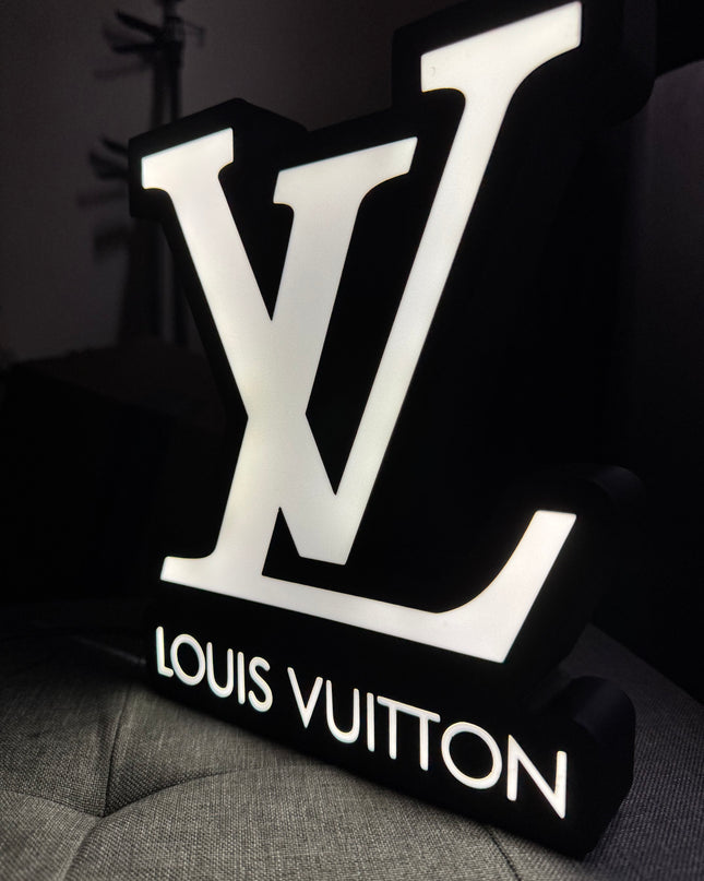 Lampe Louis Vuitton - Lightbox 3D LED | Design Noir & Blanc | USB