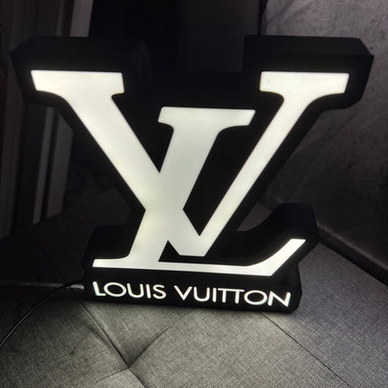 Lampe Louis Vuitton - Lightbox 3D LED | Design Noir & Blanc | USB