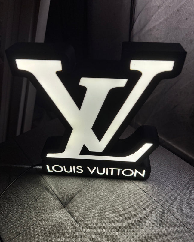 Lampe Louis Vuitton - Lightbox 3D LED | Design Noir & Blanc | USB