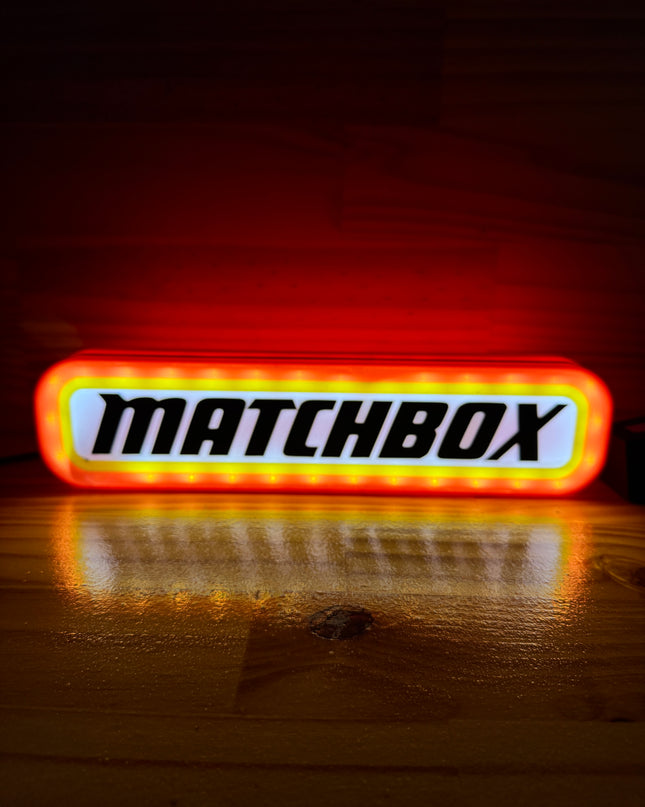 Lampe Matchbox - Lightbox 3D LED | Design Rouge, Noir, Jaune & Blanc | USB