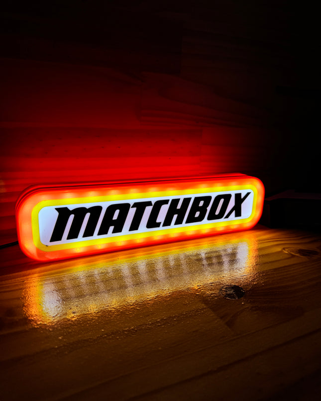 Lampe Matchbox - Lightbox 3D LED | Design Rouge, Noir, Jaune & Blanc | USB