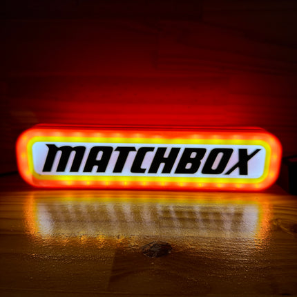 Lampe Matchbox - Lightbox 3D LED | Design Rouge, Noir, Jaune & Blanc | USB