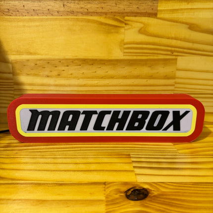 Lampe Matchbox - Lightbox 3D LED | Design Rouge, Noir, Jaune & Blanc | USB