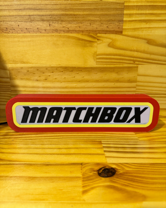 Lampe Matchbox - Lightbox 3D LED | Design Rouge, Noir, Jaune & Blanc | USB