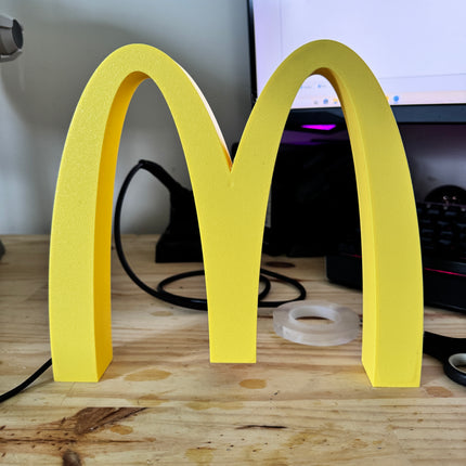 Lampe McDonald's - Lightbox 3D LED | Arche Dorée Iconique | USB