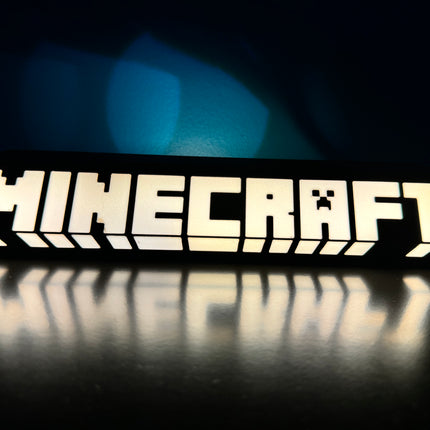 Lampe Minecraft - Lightbox 3D LED | Design Noir & Blanc | USB
