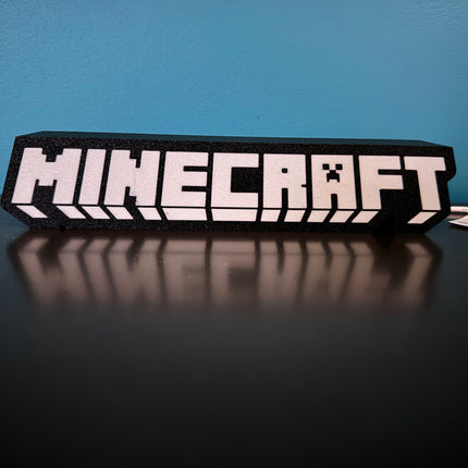 Lampe Minecraft - Lightbox 3D LED | Design Noir & Blanc | USB