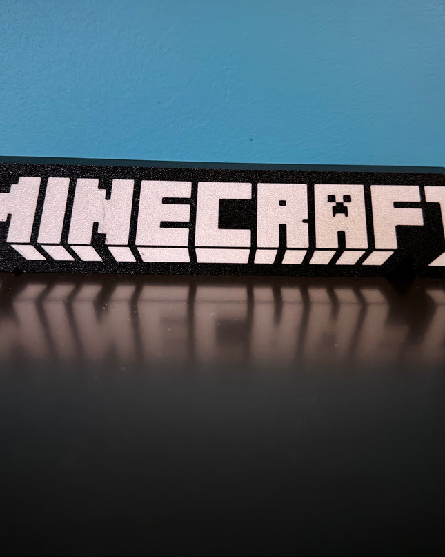 Lampe Minecraft - Lightbox 3D LED | Design Noir & Blanc | USB
