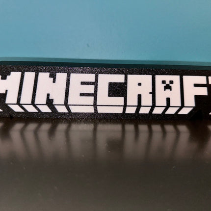 Lampe Minecraft - Lightbox 3D LED | Design Noir & Blanc | USB