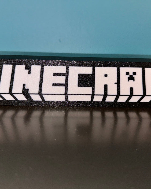 Lampe Minecraft - Lightbox 3D LED | Design Noir & Blanc | USB