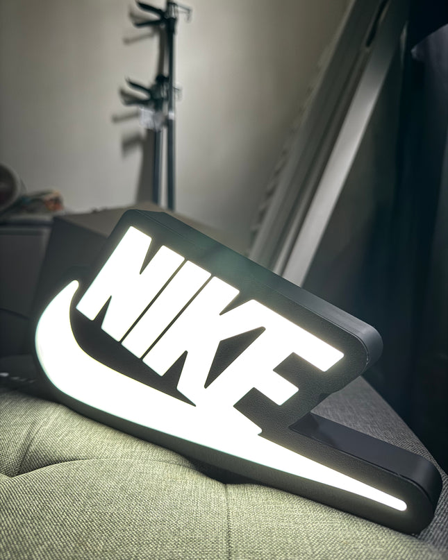 Lampe Nike - Lightbox 3D LED | Design Noir & Blanc | USB