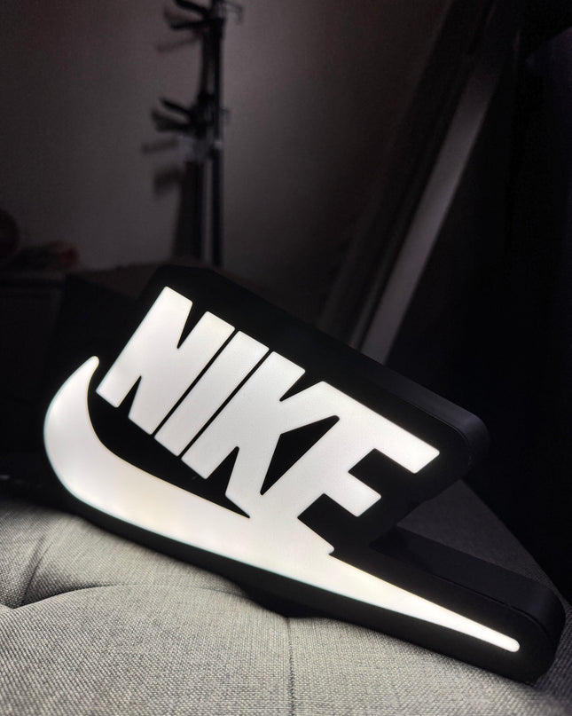 Lampe Nike - Lightbox 3D LED | Design Noir & Blanc | USB