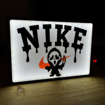 Lampe Nike - Lightbox 3D LED | Design Noir, Blanc & Rouge | USB