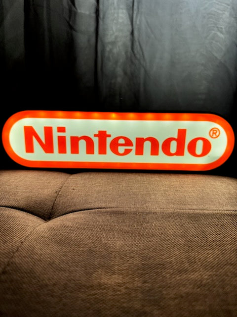 Lampe Nintendo - Lightbox 3D LED | Design Noir, Blanc & Rouge | USB