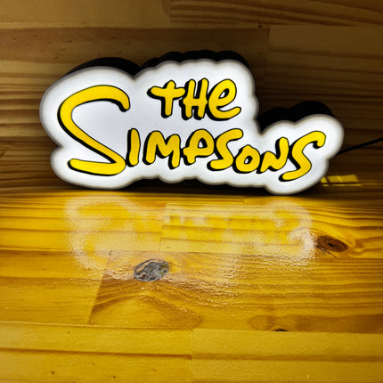 Lampe The Simpsons - Lightbox 3D LED | Design Blanc, Noir & Jaune | USB