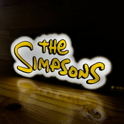 Lampe The Simpsons - Lightbox 3D LED | Design Blanc, Noir & Jaune | USB