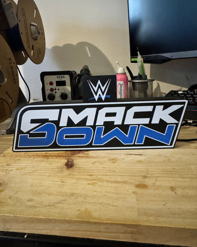 Lampe SmackDown LED, impression 3D, lumière douce pour ambiance sportive.