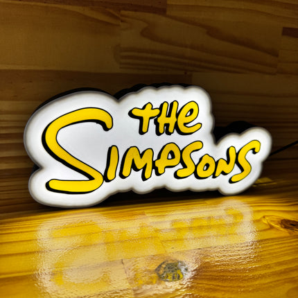 Lampe The Simpsons - Lightbox 3D LED | Design Blanc, Noir & Jaune | USB