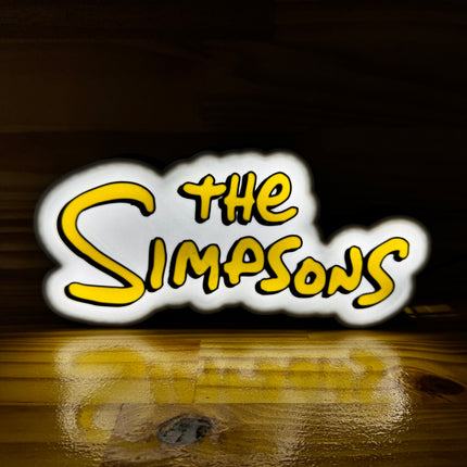 Lampe The Simpsons - Lightbox 3D LED | Design Blanc, Noir & Jaune | USB