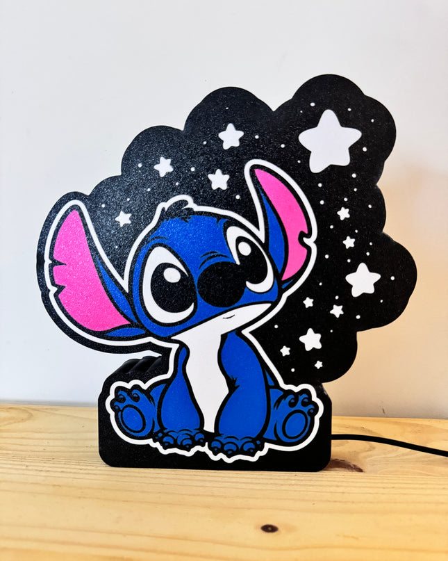 Lampe USB décor étoilé Stitch
