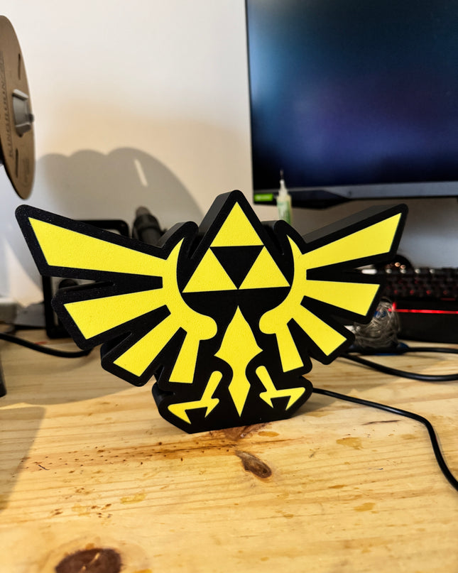 Design épuré Zelda sur fond noir
