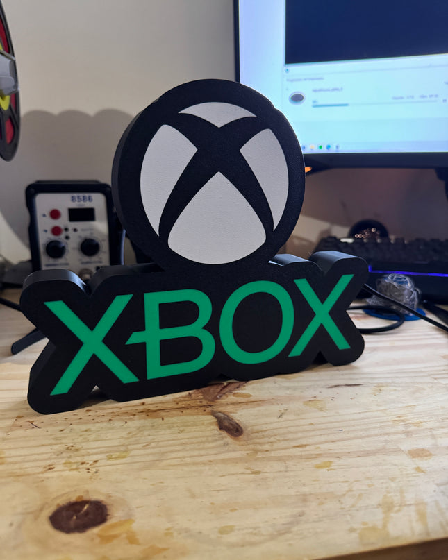 Texte vert lumière Xbox
