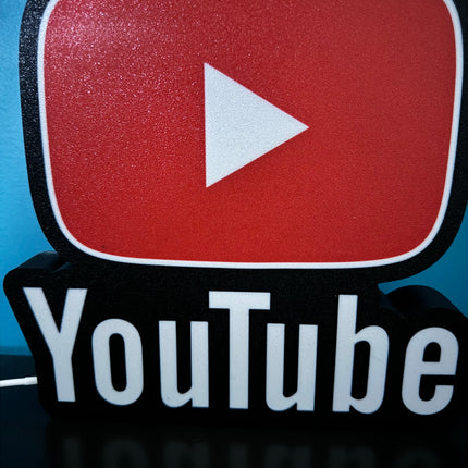 Lightbox 3D logo YouTube rouge blanc
