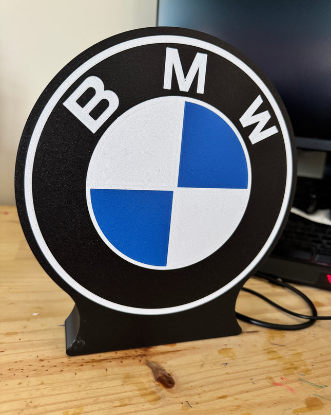 lightbox 3D aux couleurs de BMW
