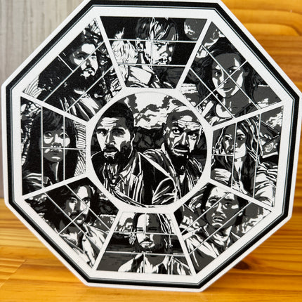 illustration de personnages Lost
