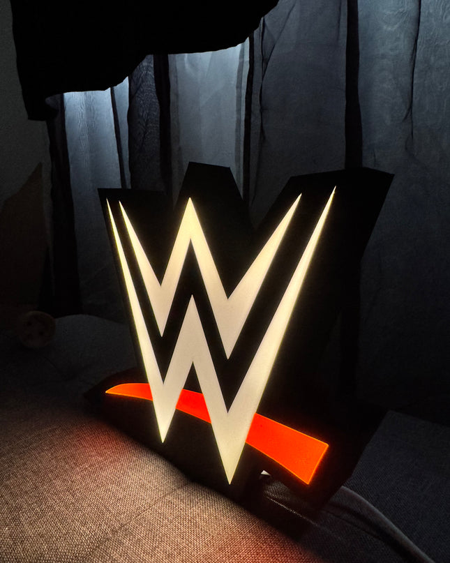 Objet lumineux logo WWE
