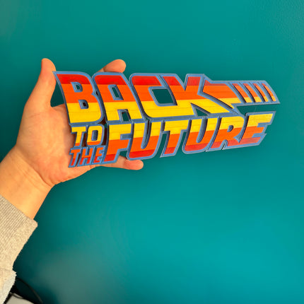Décoration murale geek inspirée du film culte Retour vers le Futur.

