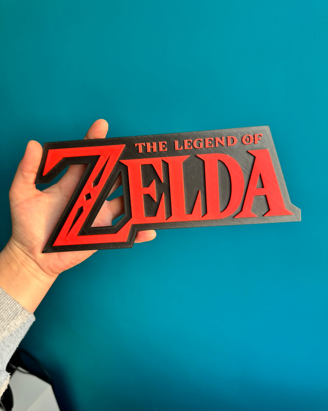 Plaque 3D The Legend of Zelda, décoration gaming, impression 3D de qualité.

