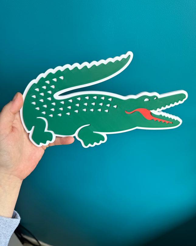Plaque crocodile 3D impression 3D de haute qualité.

