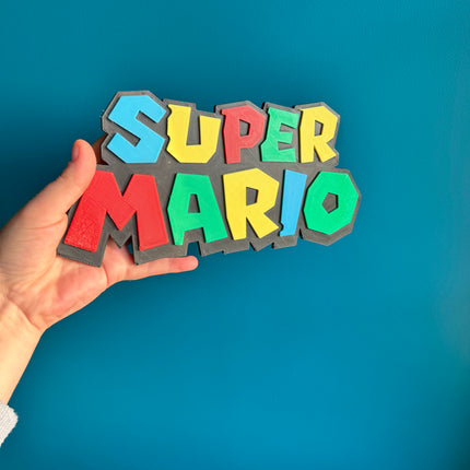 Décoration murale Super Mario pour fans de Nintendo.


