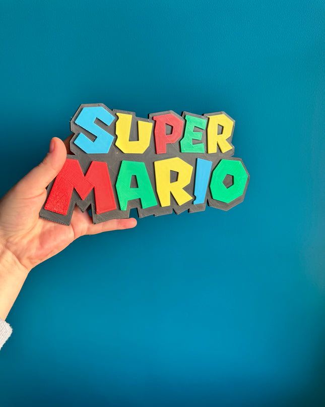 Décoration murale Super Mario pour fans de Nintendo.

