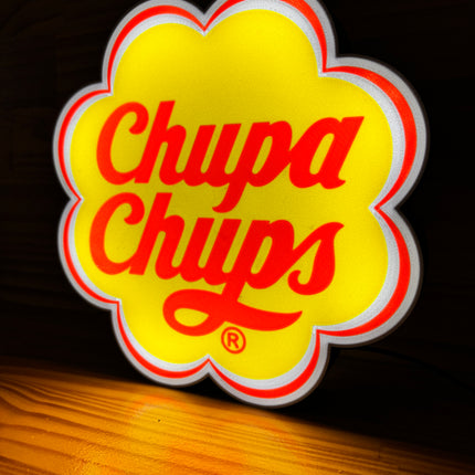 Objet lumineux logo Chupa
