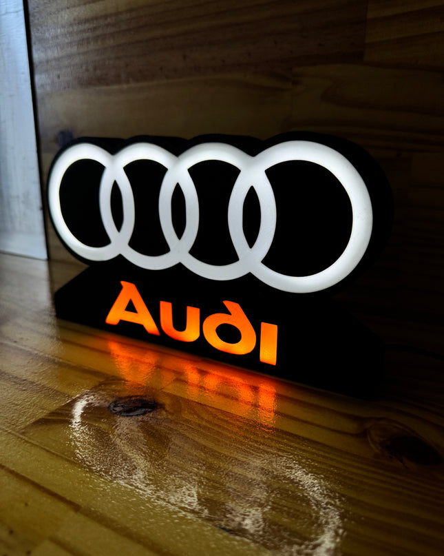 Objet lumineux Audi design
