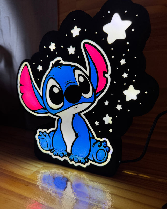 Lampe enfant LED Stitch ciel
